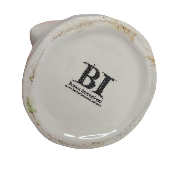 Boston International Spring Ceramic Pitcher Bird and Cherry Blossoms - Picture 2 of 8